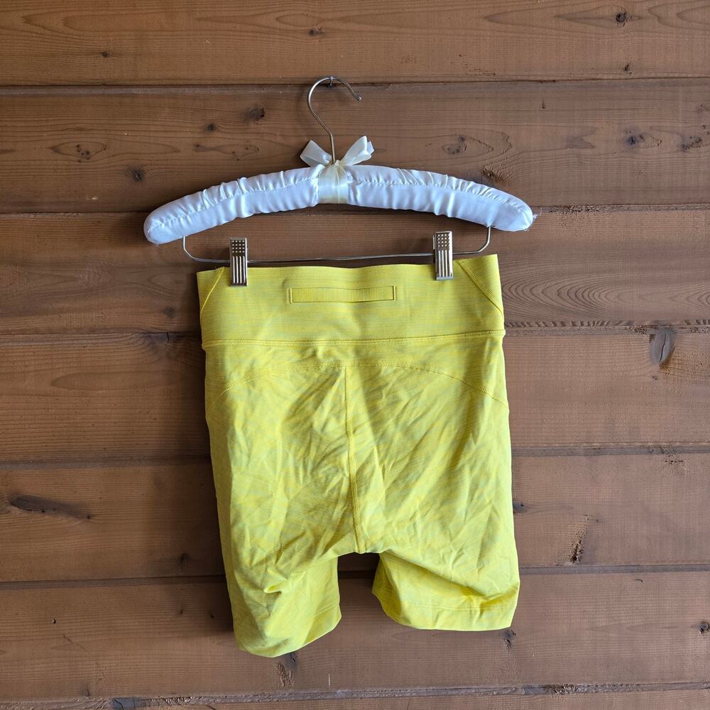Outdoor Voices Shorts Core Tech Sweat 7" Yellow Small Biker Compression HR Gym - Picture 4 of 6